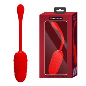 Віброяйце з рельєфним дизайном Pretty Love - MARINA EGG Red, BI-014708-2 Sex Aura