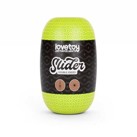 Подвійний мастурбатор вагіна анус SLIDER DOUBLE-ENDED Brown