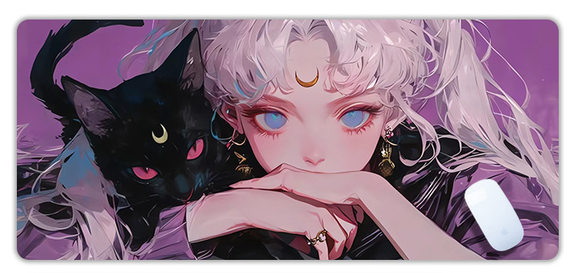 Ігрова поверхня для мишки з принтом дівчини Сейлор Мун / Sailor Moon 800×300×3 мм 01104
