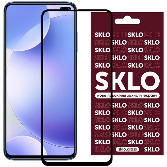 Захисне скло SKLO 3D (full glue) для Xiaomi K30 / Poco X3 NFC / Poco X3/Mi 10T/Mi 10T Pro/X3 Pro