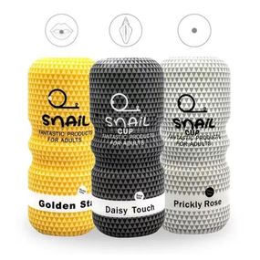 Мастурбатор мужской Snail желтый