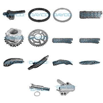 Комплект цепи ГРМ BMW 1/3/5/X1/X3 1.6-3.0 d 03- (полный с шестерней), Dayco, KTC1100,