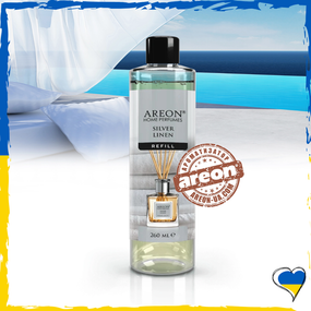 Наполнитель для аромадиффузора Areon Home Perfumes Refill Classic Silver Linen 260мл
