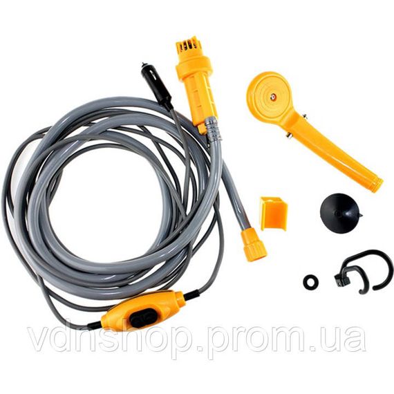 Переносной душ с встроенным насосом, Летний переносной походный душ с дисплеем QE-99 | Зображення 8