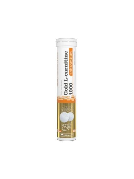 Жироспалювач Olimp Gold L-carnitine 1000 + Chromium 20 tabs (Orange)