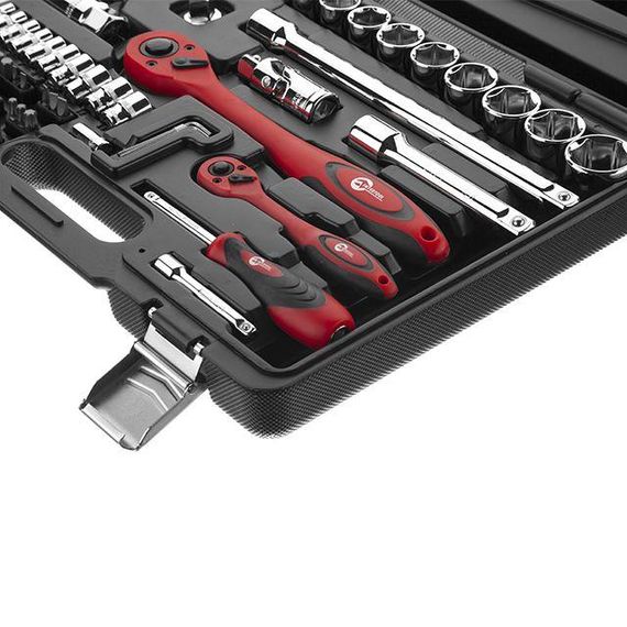 Професійний набір інструментів 1/2", 1/4", 72 од., Cr-V INTERTOOL ET-6072 | Зображення 5