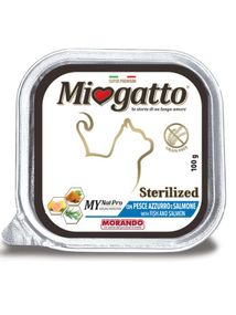 Корм Morando Miogatto Sterilized Fish and Salmon вологий з лососем для стерилізованих котів 100 гр