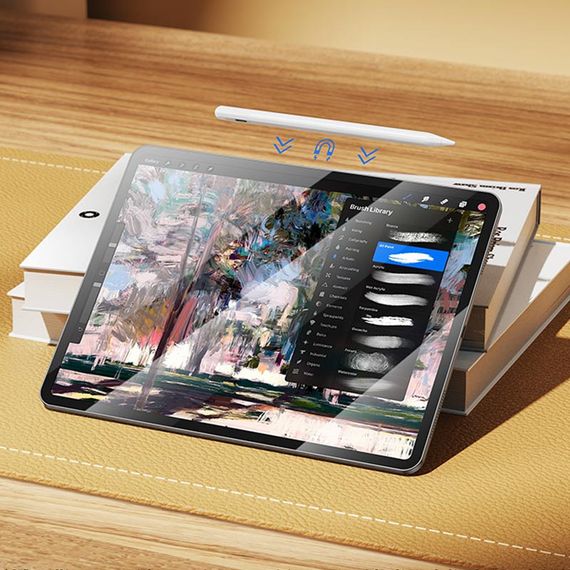 Стилус Hoco GM112 Intelligent anti-lost active capacitive pen with digital display for iP White | Зображення 7