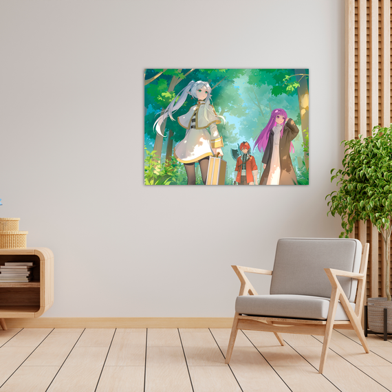 Плакат-постер з принтом Кавун Frieren beyond journey's end. Фрірен проводжає в останній шлях. Фрірен. Фрірен А2 ПЛ000835 (А2)