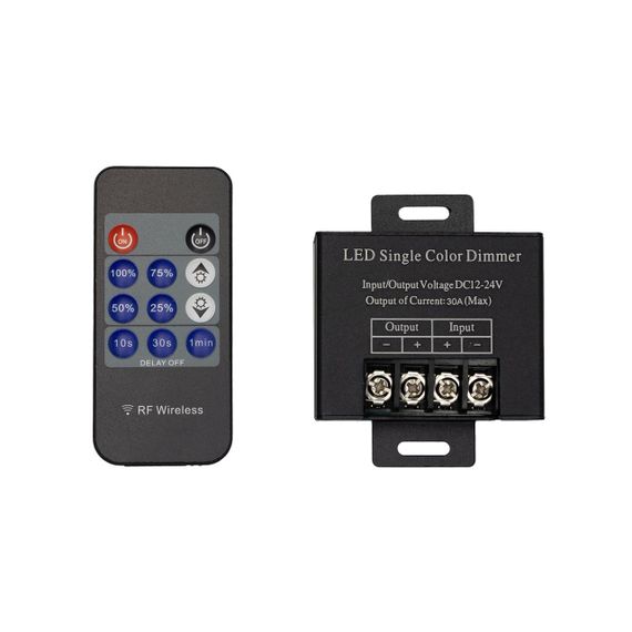 Димер PROLUM RF 30А 11 кнопок Чорний