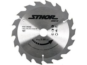 Диск пильний по дереву STHOR. Ø= 160/20 мм, h= 2 мм, 18 зубив VR-08819