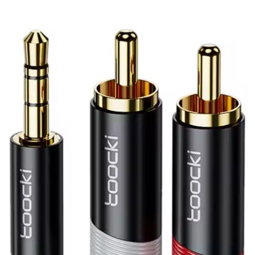 Аудіо кабель 2RCA на mini JACK Toocki  2м. | Зображення 1