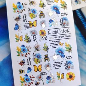 Фольгований слайдер RichColor 043 на водяній основі (6.5x9.5см)