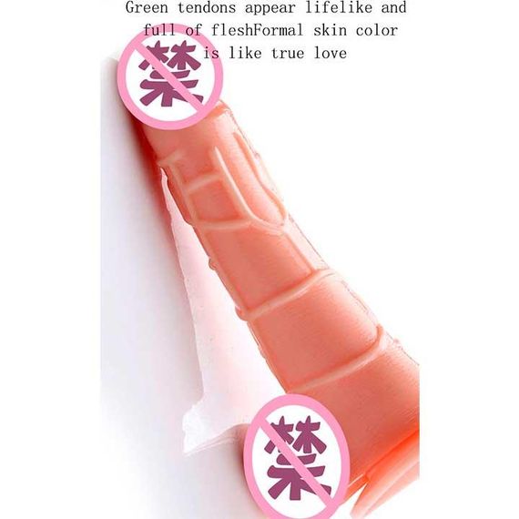 Реалистичный гнущийся фаллоимитатор на присоске - 19x15x3,8 см. | Зображення 1