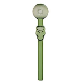 Кальян Стеклянная Трубка Колба Для Парения "Oil Pipe Scull Green"