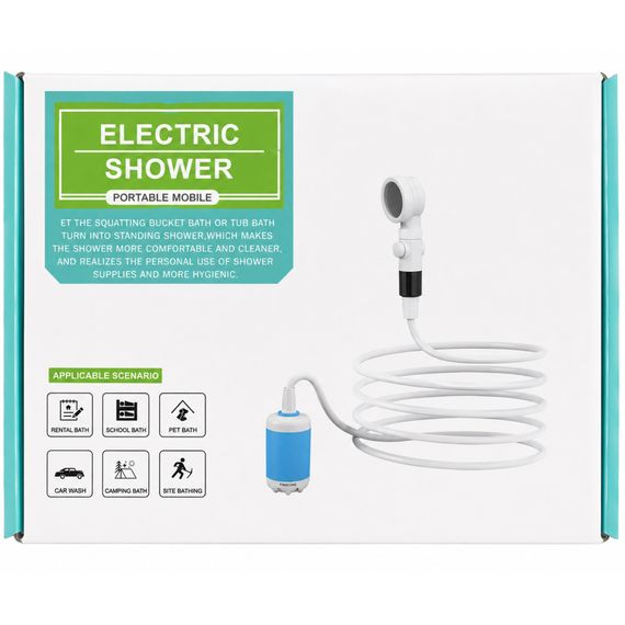 Портативний душ RA-01 4000mAh, power 3-5 L/min (USB-C) White | Зображення 5