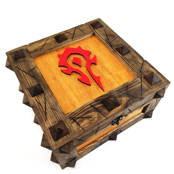 Ящик с крышкой World of Warcraft Орда 24,5х24,5х14 см Мастерская мистера Томаса Дерево Лак | Зображення 2