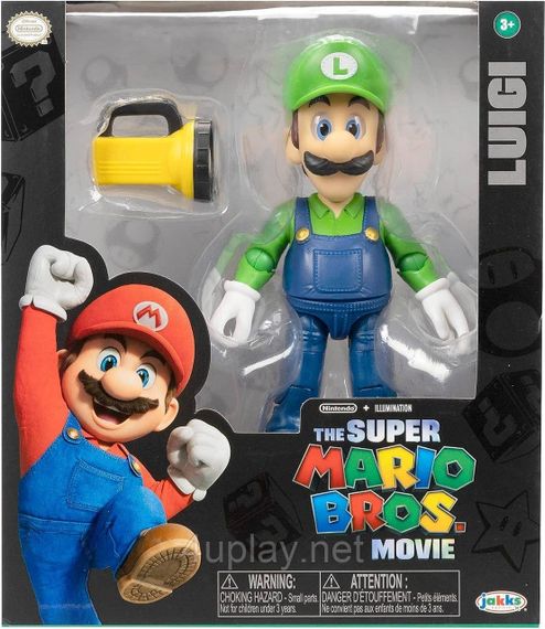 Коллекционная фигурка Луиджи 13см Братья Супер Марио в кино Оригинал The Super Mario Bros Movie Luigi