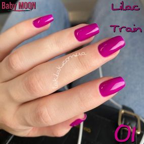 Гель-лак BABY MOON Lilac Train №01 рожевий глибокий, 6 мл