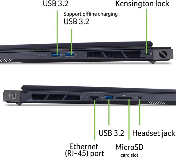 Ноутбук Acer Predator Helios 18 PH18-73 18&quot; WQXGA IPS NH.QVYEU.002 | Зображення 1