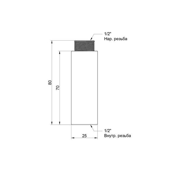 Подовжувач Icma 70х1/2" №19 | Зображення 1