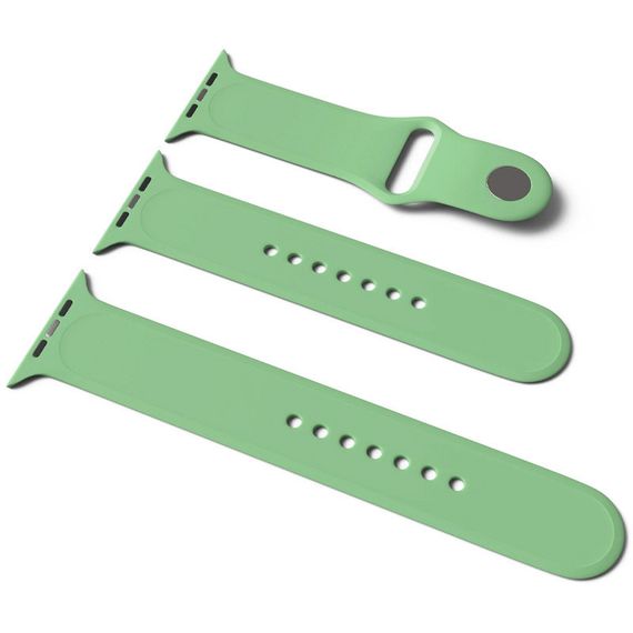 Силіконовий ремінець для Apple Watch Sport Band 38 / 40 / 41 (S/M & M/L) 3 pcs М'ятний/Mint