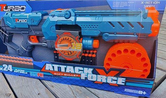 Бластер Nerf Burst Flyweel XHero для дітей, Пістолет дитячий з м'якими кулями   знижка | Зображення 8