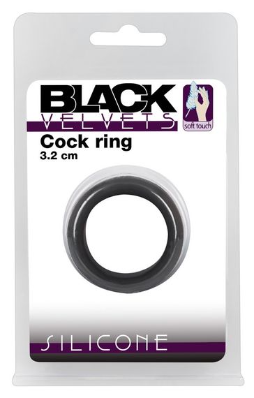 Ерекційне кільце - Black Velvets Cock Ring, 3.2 см sexstyle