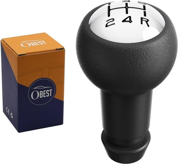 Ручка перемикання передач 5-ступінчаста, змінна головка коробки передач автомобіля для Peugeot Citroen ручка КПП чорний із сріблом