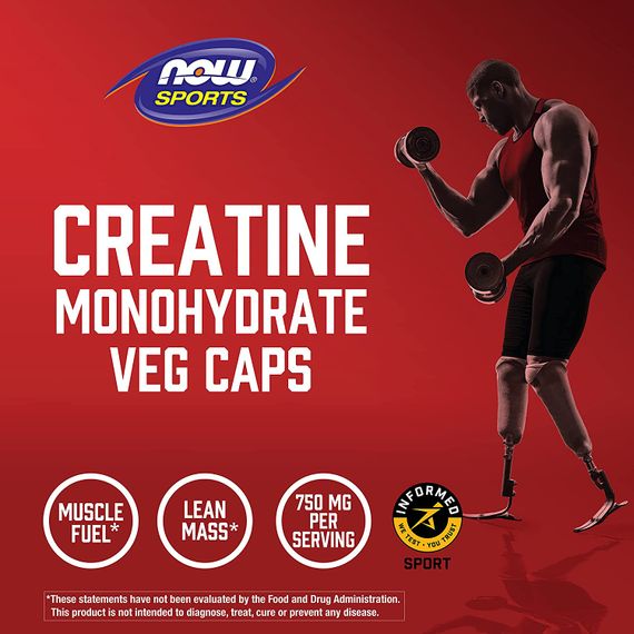 Креатин NOW Foods Creatine Monohydrate 750 mg 120 caps | Зображення 3