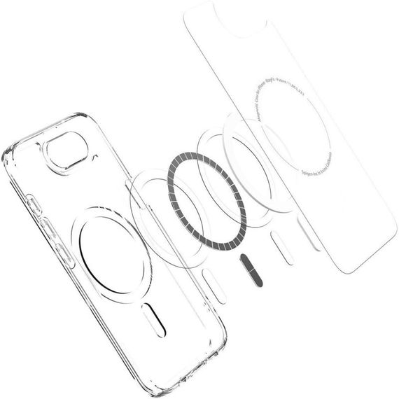 Чохол SGP Ultra Hybrid (MagFit) Apple iPhone 16e (6.1") Прозорий | Зображення 6
