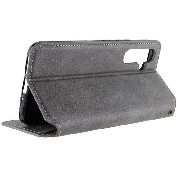 Шкіряний чохол-книжка GETMAN Cubic (PU) для Samsung Galaxy A57 5G Сірий | Зображення 5