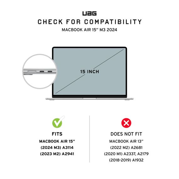 Чохол UAG для MacBook Air 15&quot;(2023-2025) 134414114340 | Зображення 9