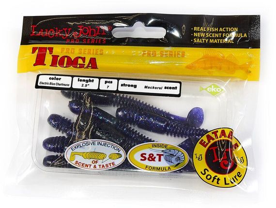 Виброхвост Lucky John Лаки Джон Tioga 2.9" T52 7шт | Зображення 1