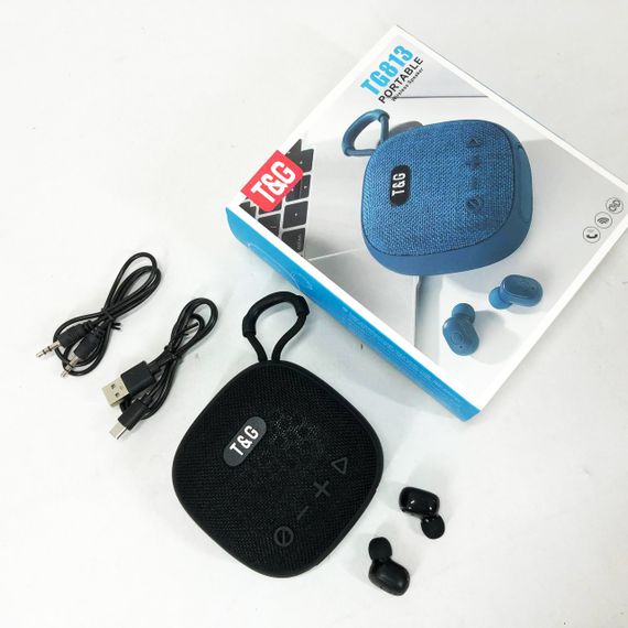 Колонка-Bluetooth із навушниками TG813. Колір: чорний | Зображення 7