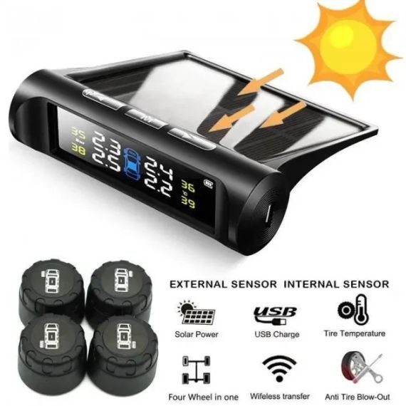 Система контроля давления в шинах TPMS+SOLAR  внешние датчики | Зображення 2