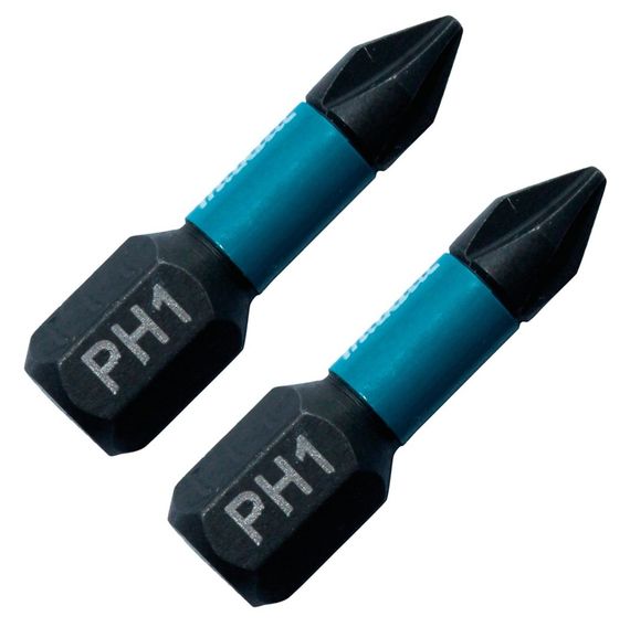 Биты торсионные PH1 25 мм Makita Impact Black B-63600 (2 шт) | Зображення 1