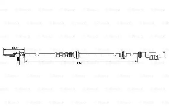 Датчик ABS OPEL CORSA, FIAT GRANDE, FIAT PUNTO, BOSCH (0265007896) | Зображення 4
