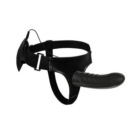 Страпон - Pretty Love Marvin Vibrating StrapOn Harness Black, 16.2 см | Зображення 3