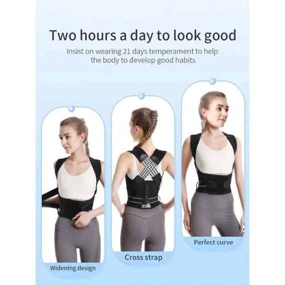 Еластичний коректор постави, корсет для вирівнювання спини та розвантаження хребта | Зображення 8
