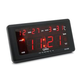 Настенные часы VST-2168,с календарем и термометром,Red,Box