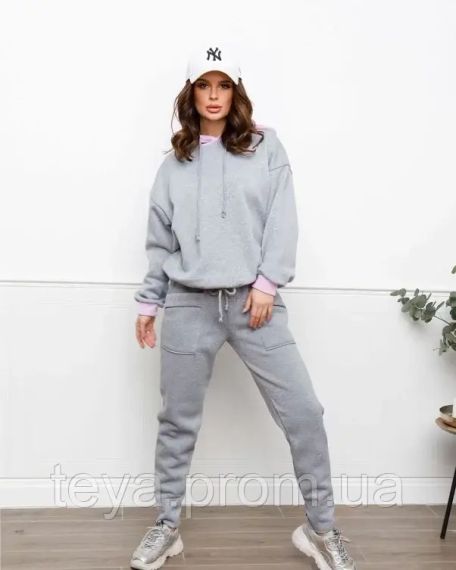Спортивные штаны цвет светло-серый размеры XXL, XL, 3XL, M, L FI_002612 | Зображення 3