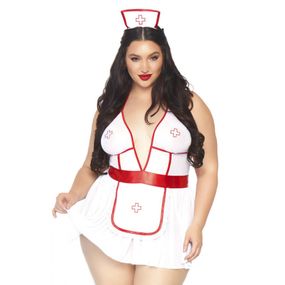 Комплект медсестри, 3 предмети Leg Avenue, XL/XXL