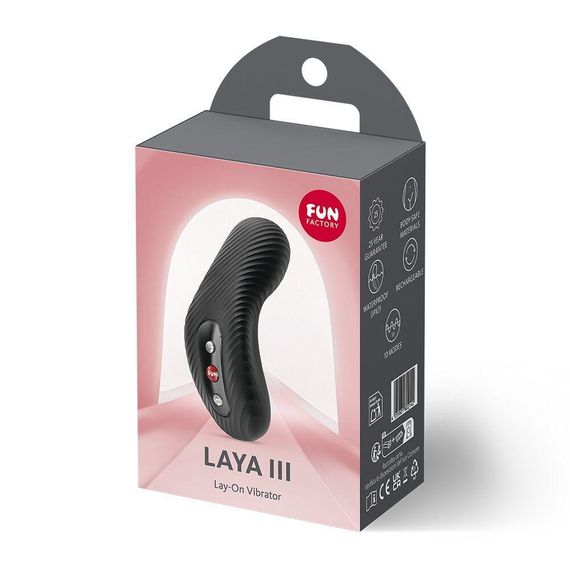 Накладний вібратор Fun Factory LAYA III Black, ефект постукування пальцем Sex Aura | Зображення 3