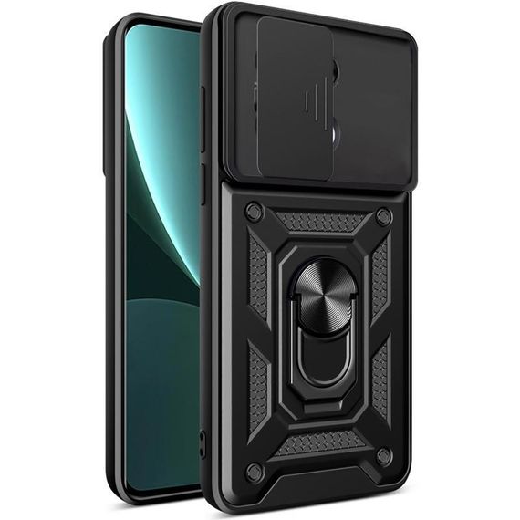 Чехол Ummi Camshield Serge Ring для Xiaomi Redmi Note 13 4G Черный | Зображення 1