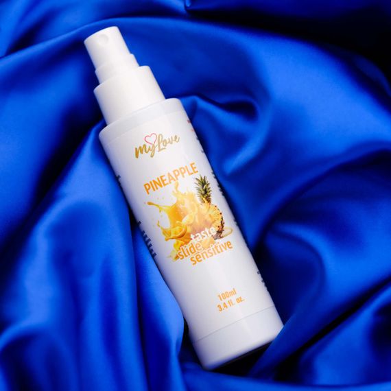 Інтимний гель-лубрикант - MyLove Taste Slide Sensitive Pineapple, 100 мл | Зображення 2