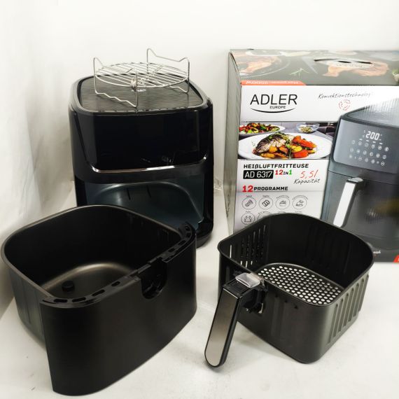 Мультипіч з автовідключенням ADLER AD 6317 5.5Л 2500Вт, Аерогриль для приготування грилю RO-86 | Зображення 1