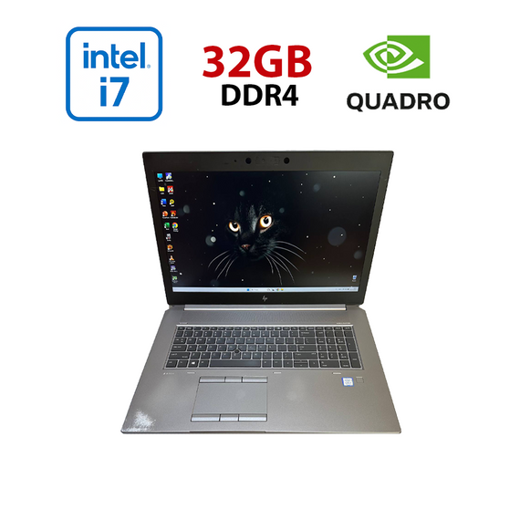 Мобильная рабочая станция Б-класс HP zBook 17 G6 / 17.3" (1920x1080) IPS / Intel Core i7-9850H (6 (12) ядер по 2.6 - 4.6 GHz) / 32 GB DDR4 / 1000 GB SSD / nVidia Quadro RTX 3000, 6 GB GDDR6, 192-bit / WebCam б/у