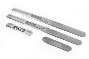 Накладки на пороги OmsaLine (нерж) Передние и задние для Opel Corsa D 2007-2014 гг