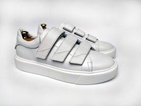 Білі шкіряні кеди 45 розмір